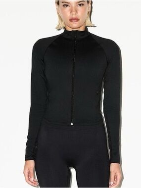 SKIMS x Nike Matte Mock Neck Full Zip Jacket – Black, Women’s XL